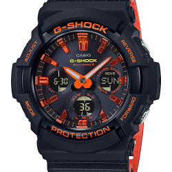 นาฬิกา Casio G-Shock Limited Bright Orange Color series รุ่น GAS-100BR-1A ของแท้ รับประกัน1ปี