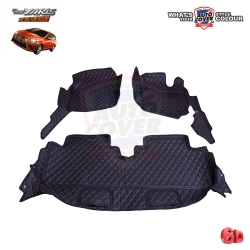 พรมปูพื้นรถยนต์ 6D รถ TOYOTA YARIS ปี 2014-2018 พรมรถยนต์ชุดภายในห้องโดยสาร จำนวน 3 ชิ้น