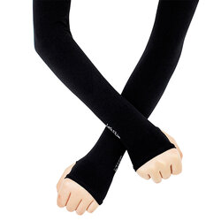 ปลอกแขนจักรยาน ปลอกแขนกันแดด สีดำ (แบบเดิม)