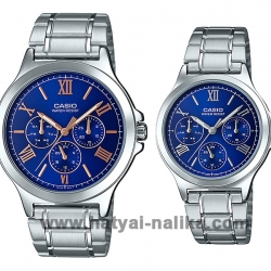 นาฬิกา คาสิโอ Casio SETคู่รัก รุ่น MTP-V300D-2A+LTP-V300D-2A2 ของแท้ รับประกัน 1 ปี
