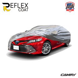 ผ้าคลุมรถเข้ารูป 100% รถ TOYOTA NEW CAMRY ปี 2019-2022 ผ้าคลุมรถกันแดด กันไอร้อน กันน้ำ รุ่น REFLEX COAT