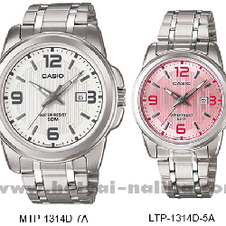 นาฬิกา คาสิโอ Casio SETคู่รัก รุ่น MTP-1314D-7A+LTP-1314D-5A ของแท้ รับประกัน 1 ปี