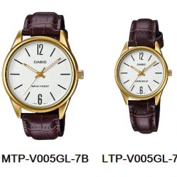 นาฬิกา คาสิโอ Casio SETคู่รัก รุ่น MTP-V005GL-7B+LTP-V005GL-7B ของแท้ รับประกัน 1 ปี
