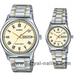 นาฬิกา คาสิโอ Casio SETคู่รัก รุ่น MTP-V006SG-9B+LTP-V006SG-9B ของแท้ รับประกัน1ปี