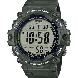 นาฬิกา คาสิโอ Casio 10 YEAR BATTERY AE-1500 series รุ่น AE-1500WHX-3AV ของแท้ รับประกัน1ปี