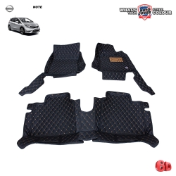 พรมรถยนต์ 6D รถ NISSAN NOTE ปี 2017 - 2021 ชุดภายในห้องโดยสาร จำนวน 3 ชิ้น