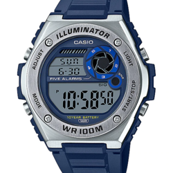 นาฬิกา คาสิโอ Casio แบตเตอรี่ 10 ปี MWD-100 Series รุ่น MWD-100H-2AV ของแท้ รับประกัน1ปี