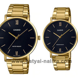 นาฬิกา คาสิโอ Casio SETคู่รัก รุ่น MTP-VT01G-1B+LTP-VT01G-1B ของแท้ รับประกัน 1 ปี