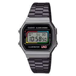 นาฬิกา คาสิโอ CASIO x UNO Card Game Vintage Limited รุ่น A168WEUC-1A ของแท้ รับประกัน1ปี