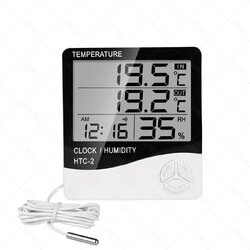 เครื่องวัดอุณหภูมิและความชื้นสัมพัทธ์ ติดผนัง htc-2