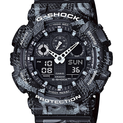 นาฬิกา Casio G-SHOCK x MARCELO BURLON Limited Edition รุ่น GA-100MRB-1A ลายงู (นำเข้า Japan) ของแท้ รับประกัน 1 ปี