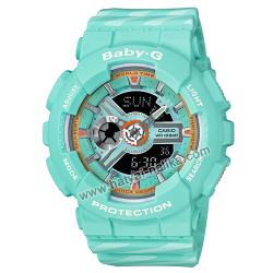นาฬิกา Casio Baby-G BA-110CH CHANCE series รุ่น BA-110CH-3A (มิ้นท์คัพเค้ก) ของแท้ รับประกัน1ปี