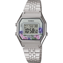 นาฬิกา Casio STANDARD DIGITAL LA680 Floral Dial series รุ่น LA680WA-4C ของแท้ รับประกัน1ปี