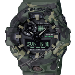 นาฬิกา Casio G-Shock Limited GA-700CM Camouflage series รุ่น GA-700CM-3A (พรางเขียว) ของแท้ รับประกัน1ปี