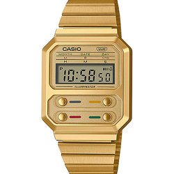 นาฬิกา คาสิโอ Casio DIGITAL Vintage A100 series รุ่น A100WEG-9A ของแท้ รับประกัน 1 ปี