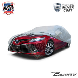 ผ้าคลุมรถยนต์เข้ารูป รถ TOYOTA NEW CAMRY ปี 2019-2023 ผ้าคลุมรถรุ่น SILVER COAT