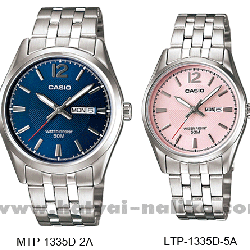 นาฬิกา คาสิโอ Casio SETคู่รัก รุ่น MTP-1335D-2A+LTP-1335D-5A ของแท้ รับประกัน 1 ปี