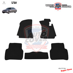 พรมปูพื้นรถยนต์ พรมกระดุม รถ BENZ C Class W204 รุ่น 4 ประตู ชุดพรมพื้นจำนวน 5 ชิ้น