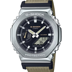 นาฬิกา Casio G-Shock Metal Covered รุ่น GM-2100C-5A สายผ้า ของแท้ รับประกัน1ปี