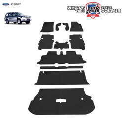 พรมปูพื้นรถยนต์ พรมกระดุม รถ FORD EVEREST (โฉมเก่า) ปี 2003-2014 ชุดเต็มคันรวมท้าย จำนวน 11 ชิ้น