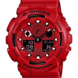 นาฬิกา คาสิโอ Casio G-Shock Limited model รุ่น GA-100C-4 “HellBoy” ของแท้ รับประกัน1ปี