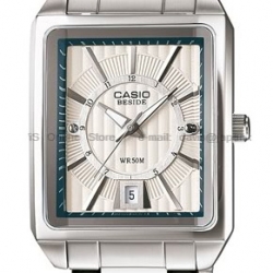 นาฬิกา คาสิโอ Casio BESIDE 3-HAND ANALOG รุ่น BEM-120D-7A ของแท้ รับประกัน 1 ปี