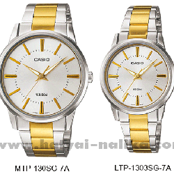 นาฬิกา คาสิโอ Casio SETคู่รัก รุ่น MTP-1303SG-7A+LTP-1303SG-7A ของแท้ รับประกัน 1 ปี
