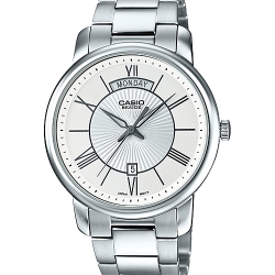 นาฬิกา คาสิโอ Casio BESIDE 3-HAND ANALOG รุ่น BEM-152D-7AV ของแท้ รับประกัน 1 ปี