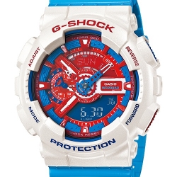 นาฬิกา คาสิโอ Casio G-Shock Limited model Red&Blue series รุ่น GA-110AC-7A โดเรม่อน