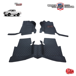 พรมปูพื้นรถยนต์ 6 D รถ TOYOTA VIGO SMART CAB ปี 2005-2015 พรมรถยนต์ชุดภายในห้องโดยสาร จำนวน 3 ชิ้น