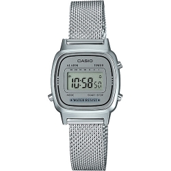 นาฬิกา Casio STANDARD DIGITAL LA670WEM Milanese series รุ่น LA670WEM-7 (สายแบบถัก) ของแท้ รับประกัน 1 ปี