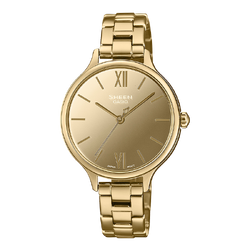 นาฬิกา คาสิโอ Casio SHEEN SAPPHIRE CRYSTAL คริสตัลแซฟไฟร์ SHE-4560 series รุ่น SHE-4560G-9A ของแท้ รับประกัน1ปี