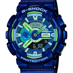 นาฬิกา Casio G-Shock Limited Multi-Color series Crazy Color 2016 รุ่น GA-110MC-2A (สี Blue Sapphire Marine) ของแท้ รับประกัน1ปี