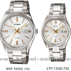 นาฬิกา คาสิโอ Casio SETคู่รัก รุ่น MTP-1302D-7A2+LTP-1302D-7A2 ของแท้ รับประกัน 1 ปี