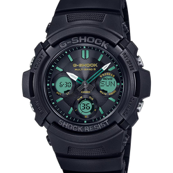 นาฬิกา Casio G-Shock TEAL AND BROWN color รุ่น AWG-M100RC-1A ของแท้ รับประกัน1ปี