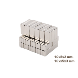 แม่เหล็กแรงสูง (แบบเหลี่ยม) ขนาด 10x5 mm.