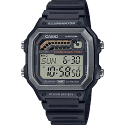 นาฬิกา Casio 10 YEAR BATTERY WS-1600H series รุ่น WS-1600H-1AV ของแท้ รับประกัน1ปี