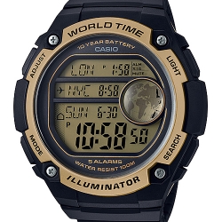 นาฬิกา คาสิโอ Casio แบตเตอรี่ 10 ปี รุ่น AE-3000W-9AV ของแท้ รับประกัน 1 ปี