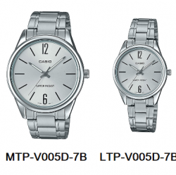 นาฬิกา คาสิโอ Casio SETคู่รัก รุ่น MTP-V005D-7B+LTP-V005D-7B ของแท้ รับประกัน 1 ปี