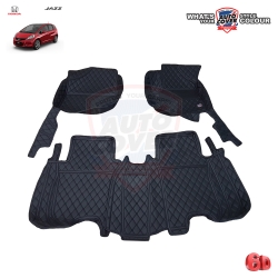 พรมปูพื้นรถยนต์ 6D รถ HONDA JAZZ (GE) ปี 2008-2013 พรมรถยนต์ ชุดภายในห้องโดยสาร จำนวน 3 ชิ้น