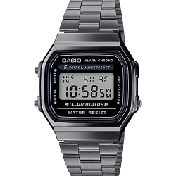 นาฬิกา คาสิโอ Casio STANDARD DIGITAL Vintage A168WGG Gray IP series รุ่น A168WGG-1A ของแท้ รับประกัน 1 ปี