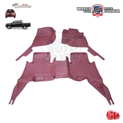 พรมรถยนต์เข้ารูป 6D รถ ISUZU ALL NEW DMAX 4 DOOR ปี 2013-2019 ชุดภายในห้องโดยสาร จำนวน 3 ชิ้น