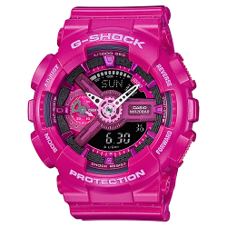 นาฬิกา Casio G-Shock S-Series Multi Shade of Pink Collection รุ่น GMA-S110MP-4A3 (สีชมพู shocking pink) ของแท้ รับประกัน1ปี
