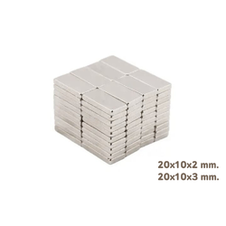 แม่เหล็กแรงสูง (แบบเหลี่ยม) ขนาด 20x10 mm.