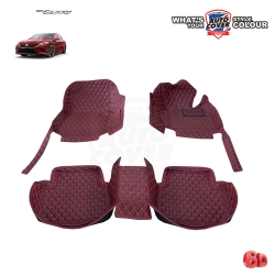 พรมปูพื้นรถยนต์ 6D รถ TOYOTA ALL NEW CAMRY ปี 2019-2022 พรมรถยนต์ชุดภายในห้องโดยสาร จำนวน 3 ชิ้น