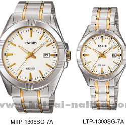 นาฬิกา คาสิโอ Casio SETคู่รัก รุ่น MTP-1308SG-7A+LTP-1308SG-7A ของแท้ รับประกัน 1 ปี