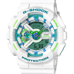 นาฬิกา Casio G-Shock Limited White & mint Green Color series รุ่น GA-110WG-7A ของแท้ รับประกัน1ปี