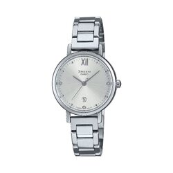 นาฬิกา คาสิโอ Casio SHEEN SAPPHIRE CRYSTAL คริสตัลแซฟไฟร์ SHE-4540 series รุ่น SHE-4540D-7A ของแท้ รับประกัน1ปี