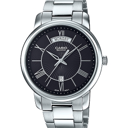 นาฬิกา คาสิโอ Casio BESIDE 3-HAND ANALOG รุ่น BEM-152D-1AV ของแท้ รับประกัน 1 ปี