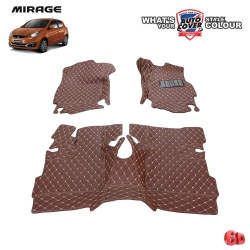 พรมรถยนต์ 6D รถ MITSUBISHI MIRAGE ปี 2012-2019 ชุดภายในห้องโดยสาร จำนวน 3 ชิ้น
